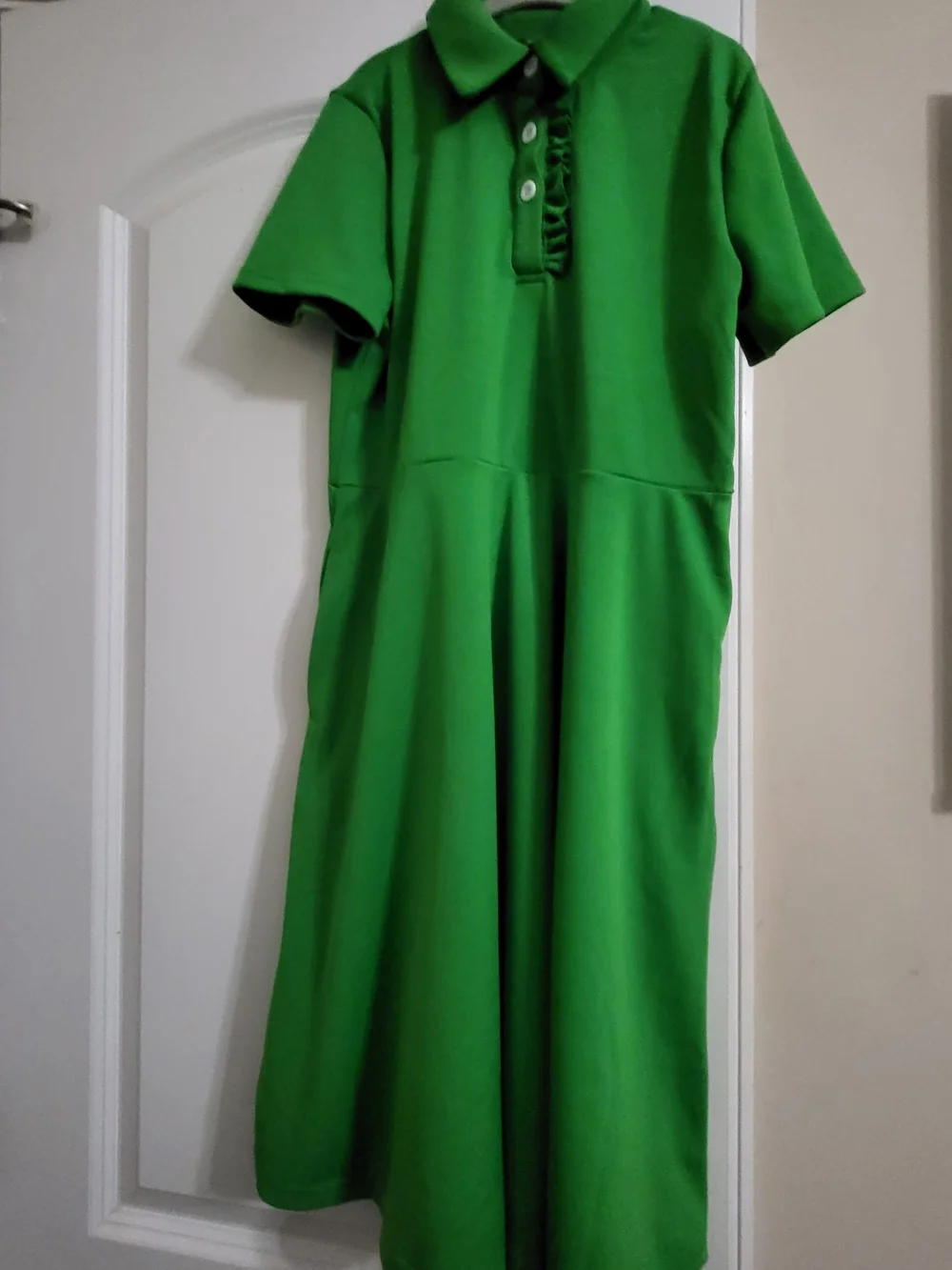 Girls Green Polo Dress